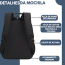 Mochila Masculina Impermeável Reforçada Aço Escola Notebook
