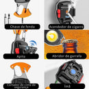 Lanterna Potente Mosquetão Isqueiro Apito Ferramenta Abridor clip-icon