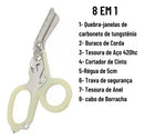 Tesoura Dobrável Multifuncional Ponta Romba Aph 6 Em 1