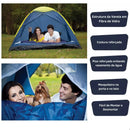 Barraca Camping  4 Lugares 2,10x2,10m Mais Colchão Casal