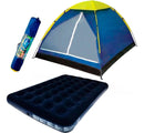 Barraca Camping  4 Lugares 2,10x2,10m Mais Colchão Casal