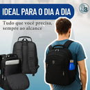 Mochila Masculina Escolar Impermeável para Notebook