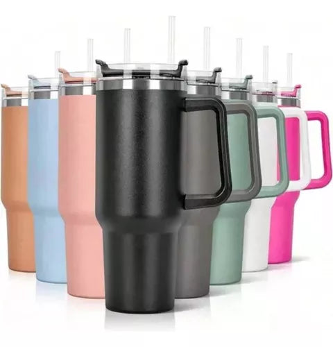 Copo Térmico Meiling 1200ml Inox Com Canudo E Alça
