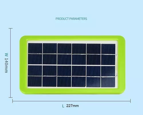 Placa Solar 6v 3w Com Usb Para Camping/carrega Celular