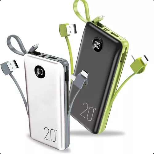 Power Bank 20.000mah Carregador Rápido Com Display Portátil