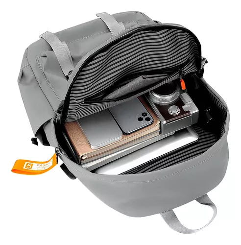 Mochila Escolar Faculdade Notebook Moderna Saída Cabo Usb