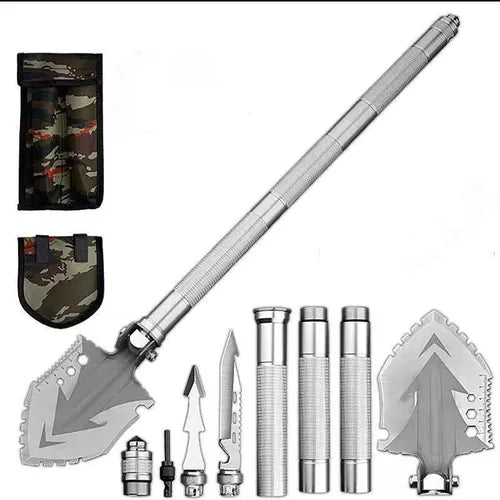 Kit Pá Tatica Dobrável Com Facas E Canivetes Militar