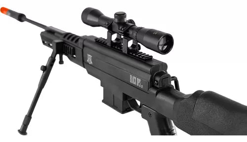 Carabina Pressão Sniper Sag Black Ops 5,5mm Lançamento Kit
