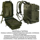 Mochila Militar Masculina Tática Impermeável Grande Trilha