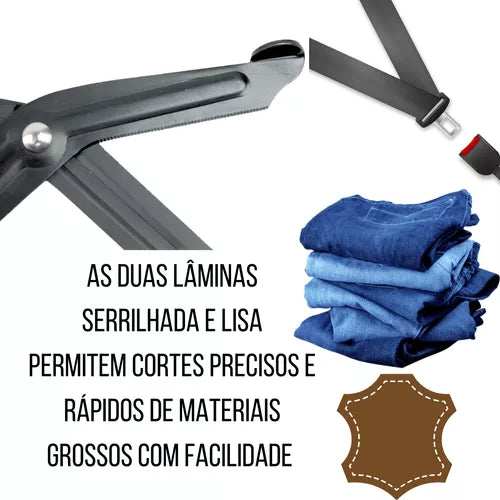Tesoura Edc Ponta Romba Aph Resgate Samu Bombeiros Original