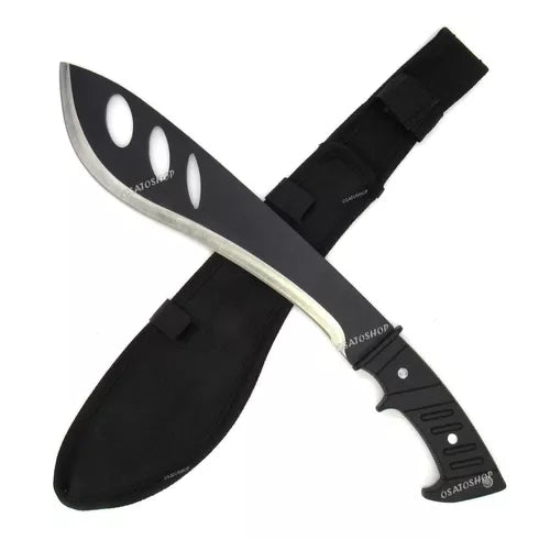 Faca Facão Kukri Machete Tático Para Caça, Camping Bainha