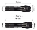 Lanterna Tática X900 Led Potente Recarregável Com Super Zoom