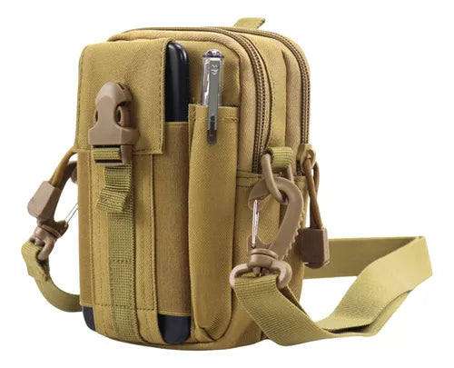 Bolsa Masculina Pochete Militar Pequena De Ombro Tiracolo