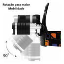 Lanterna de Cabeça EC-62222 3 LED Recarregável Profissional