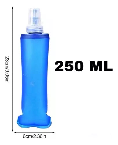 Garrafa De Água Mole Dobrável Corrida Silicone Squeeze