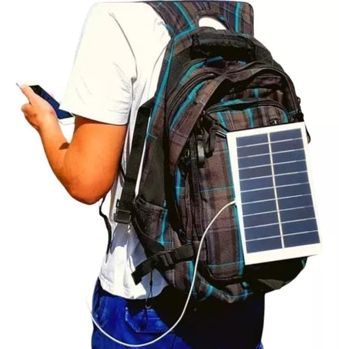 Carregador Solar Portátil Para Carregar Celular Usb 9w