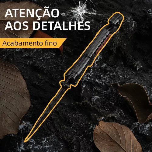 Canivete Retrátil Portátil De Bolso Faca Camping Pesca Caça