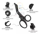 Tesoura Edc Ponta Romba Aph Resgate Samu Bombeiros Original