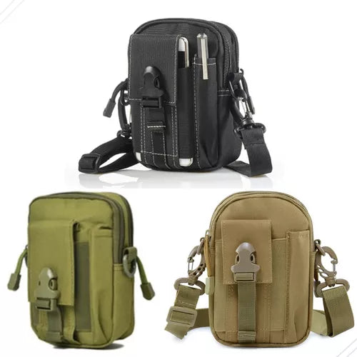 Bolsa Masculina Pochete Militar Pequena De Ombro Tiracolo
