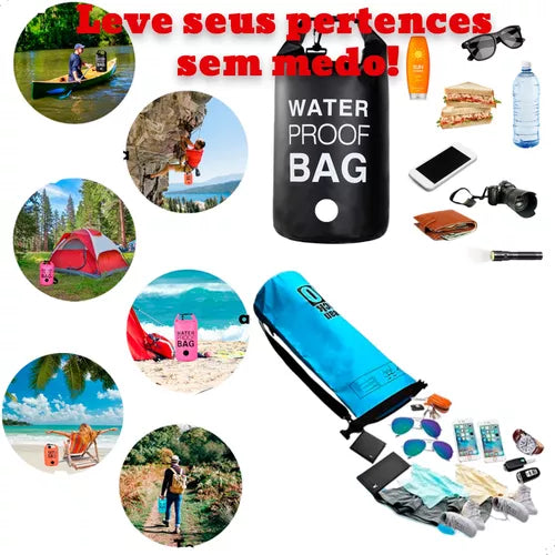 Bolsa Saco Estanque 5l Impermeável Camping Acampamento Água