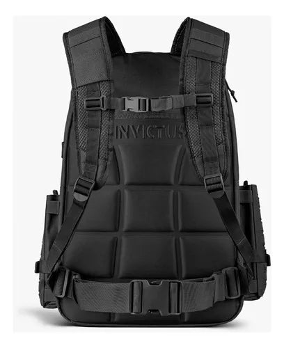 Mochila Tática Commander 50 L Cor Preta Design de Tecido Liso