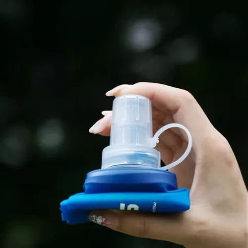 Garrafa De Água Mole Dobrável Corrida Silicone Squeeze