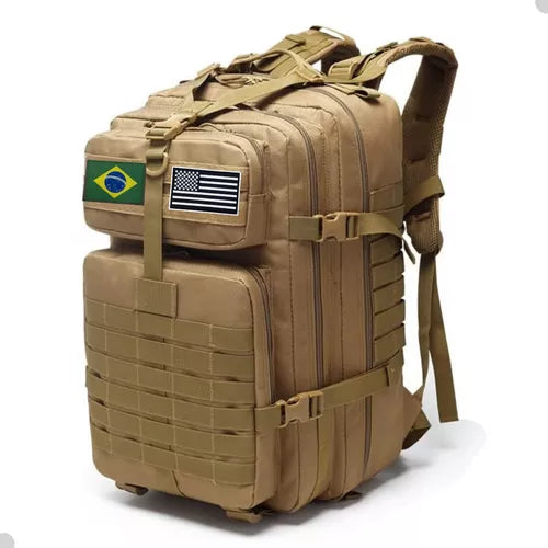 Mochila Tática Militar Impermeável Reforçada Grande 50l Eua