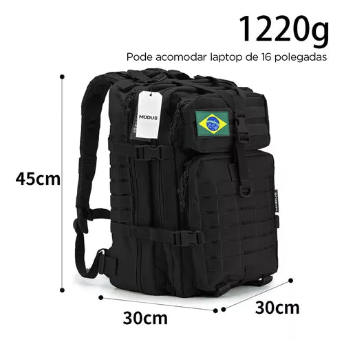 MODUS Mochila Tática Militar Camping Reforçada 50 Litros Impermeável