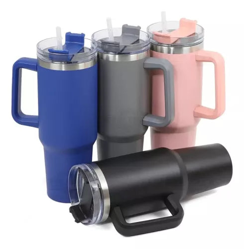 Copo Térmico Meiling 1200ml Inox Com Canudo E Alça