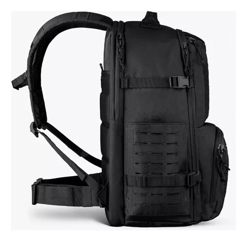 Mochila Tática Commander 50 L Cor Preta Design de Tecido Liso