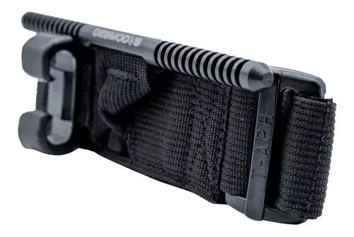 Torniquete Tático Profissional T-aph Desmodus Cor PretoTorniquete Tático Profissional.