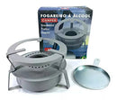 Fogareiro A Álcool Fogão Camping Portátil Espiriteira Pesca