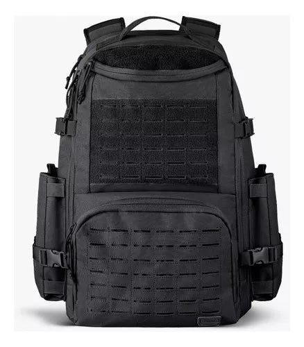 Mochila Tática Commander 50 L Cor Preta Design de Tecido Liso