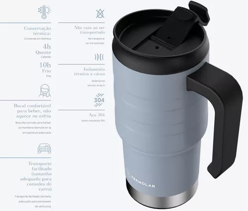 Copo Térmico Moove Preto 590ml Termolar