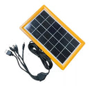 Placa Solar 6v 3w Com Usb Para Camping/carrega Celular