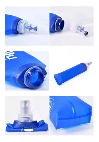 Garrafa De Água Mole Dobrável Corrida Silicone Squeeze