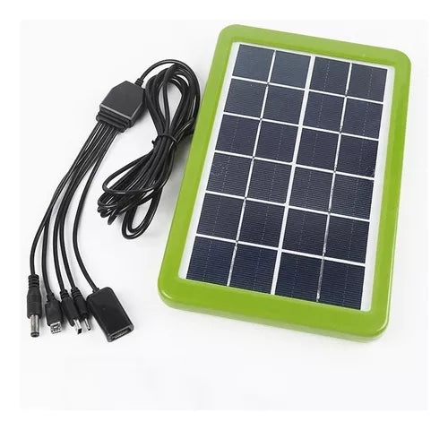 Placa Solar 6v 3w Com Usb Para Camping/carrega Celular
