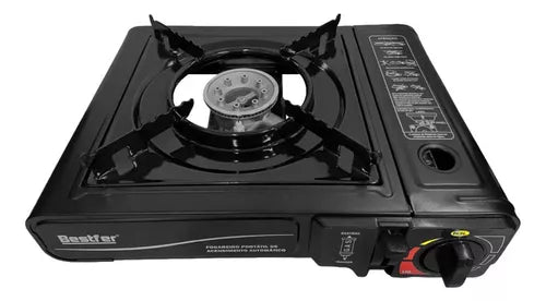 Bestfer fogareiro portátil camping ascendimento automático com Maleta