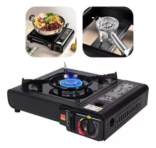 Bestfer fogareiro portátil camping ascendimento automático com Maleta