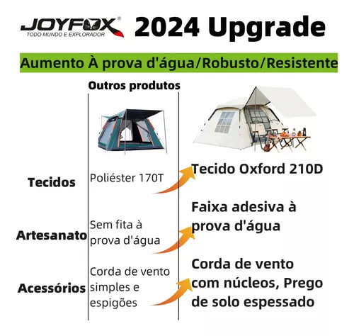 Barraca Acampamento Camping Automatica Impermeavel 4 Pessoas
