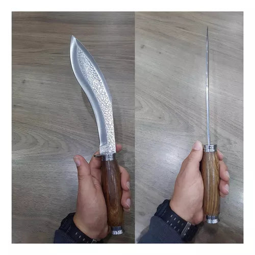 Facão Kukri Machete Sobrevivência Faca Curva Selva Bushcraft