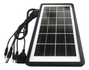 Carregador Portátil Placa Energia Painel Solar Usb Celular Cor Preto