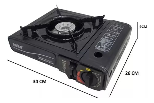 Bestfer fogareiro portátil camping ascendimento automático com Maleta