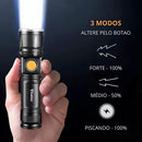 Lanterna Tatica Militar Super Led T6 Com Zoom Potente Usb Recarregável Kaizu