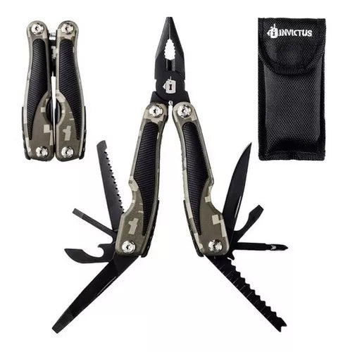 Alicate tático multitool Precision Invictus 9 funções trilha