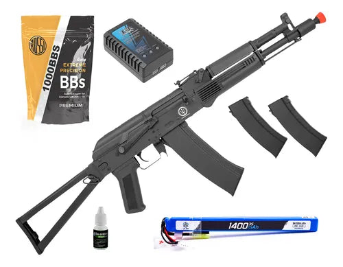 Airsoft Ak105s Neptune Rossi Rifle Elétrico Et Airsoft 6mm