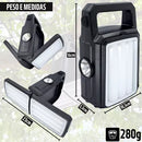 Lampião Led Recarregável Lâmpada Camping Solar Usb Pescaria