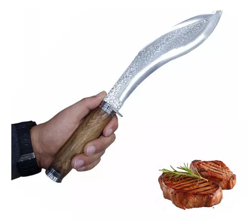 Facão Kukri Machete Sobrevivência Faca Curva Selva Bushcraft