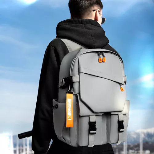 Mochila Escolar Faculdade Notebook Moderna Saída Cabo Usb