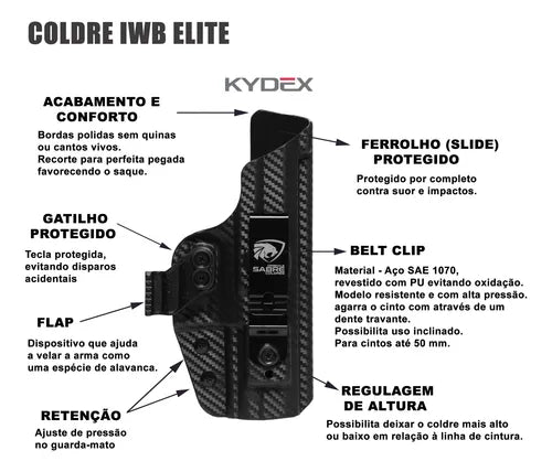 Coldre Kydex Taurus G2c Original Sabre Coldres Destro